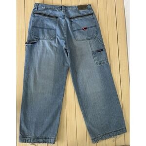 90s Bugle Boy Jean Company Carpenter Baggy Wide Leg Vintage Y2K 36X30 32X29